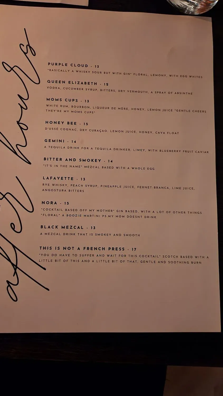 Menu 5