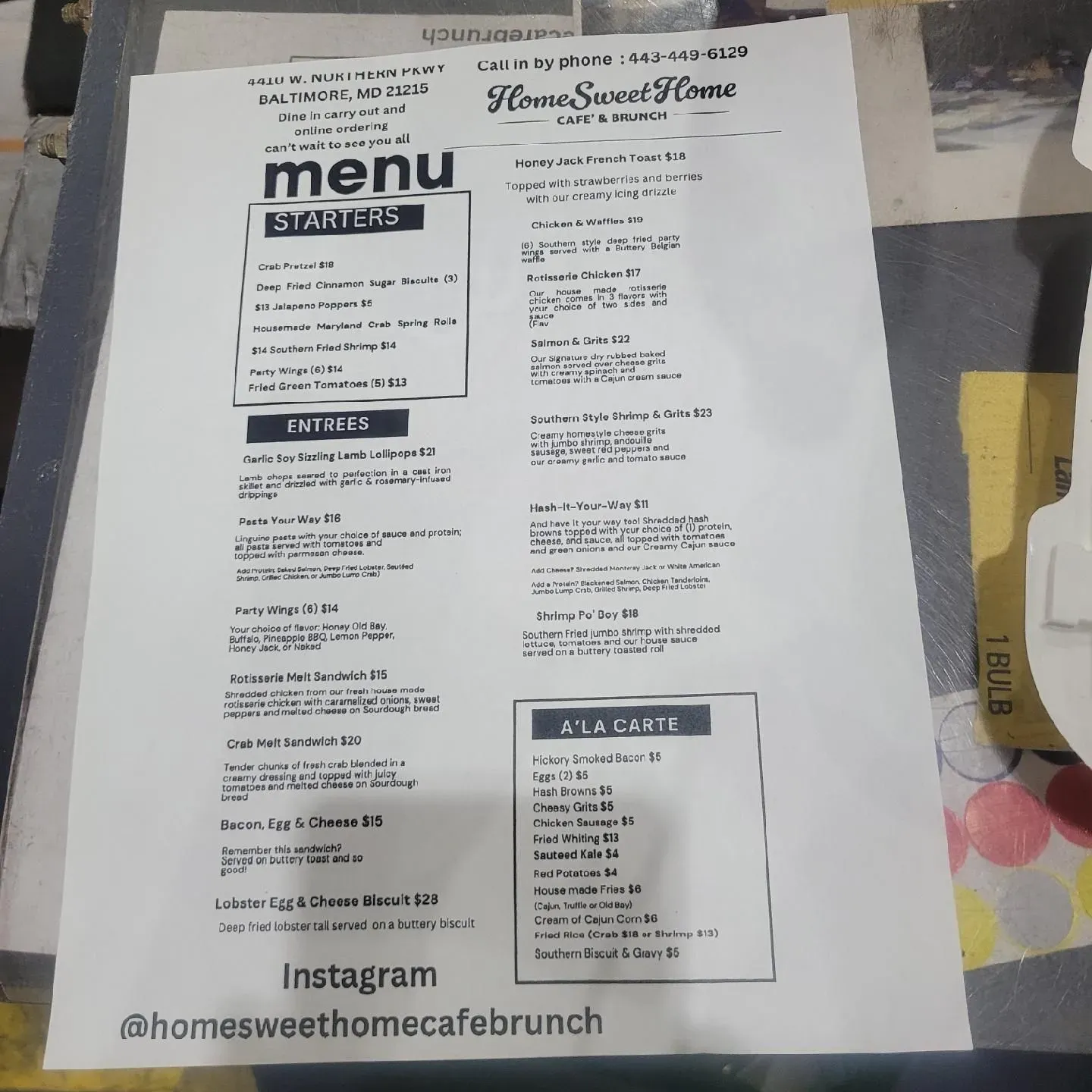 Menu 1