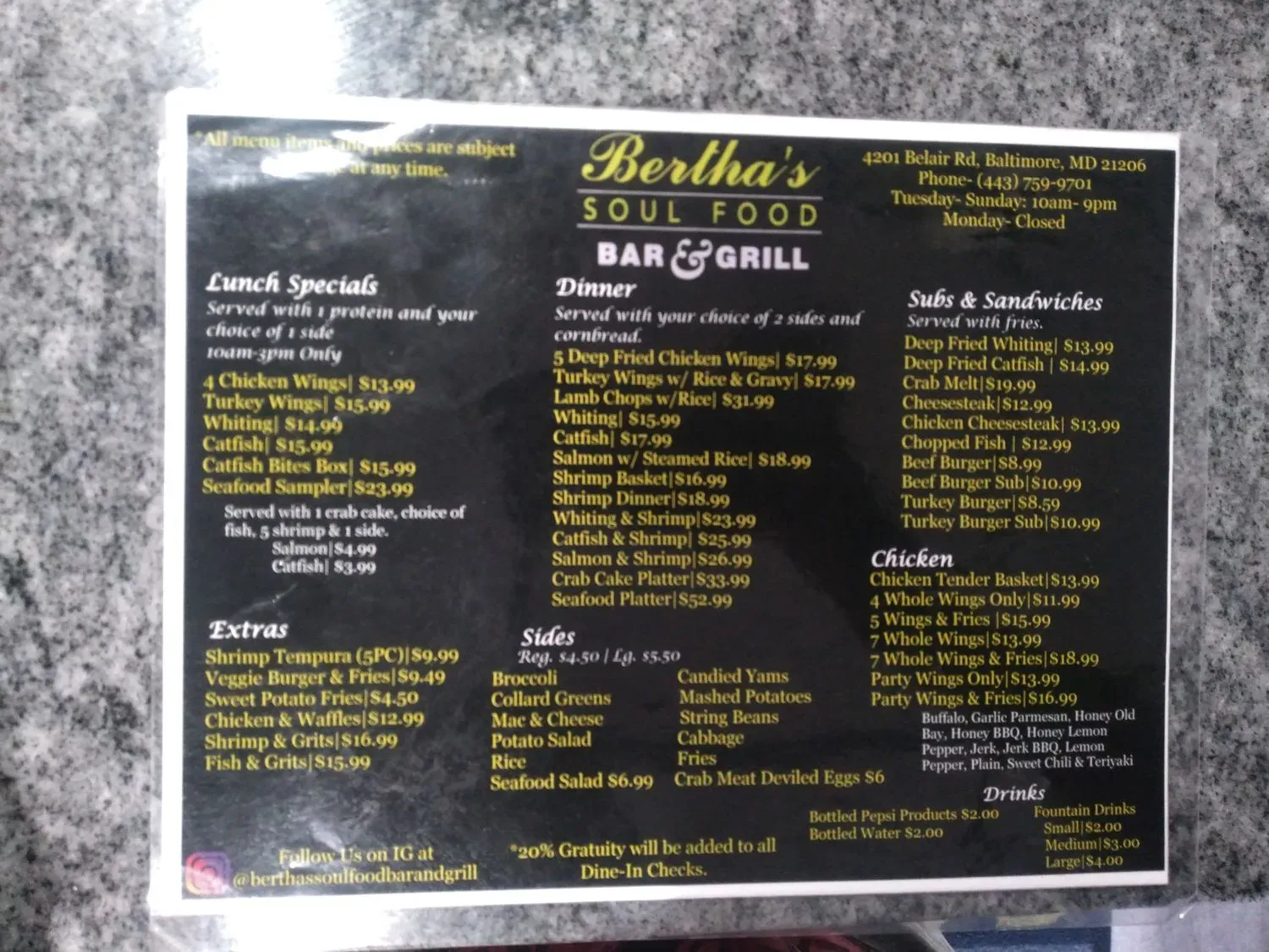 Menu 2