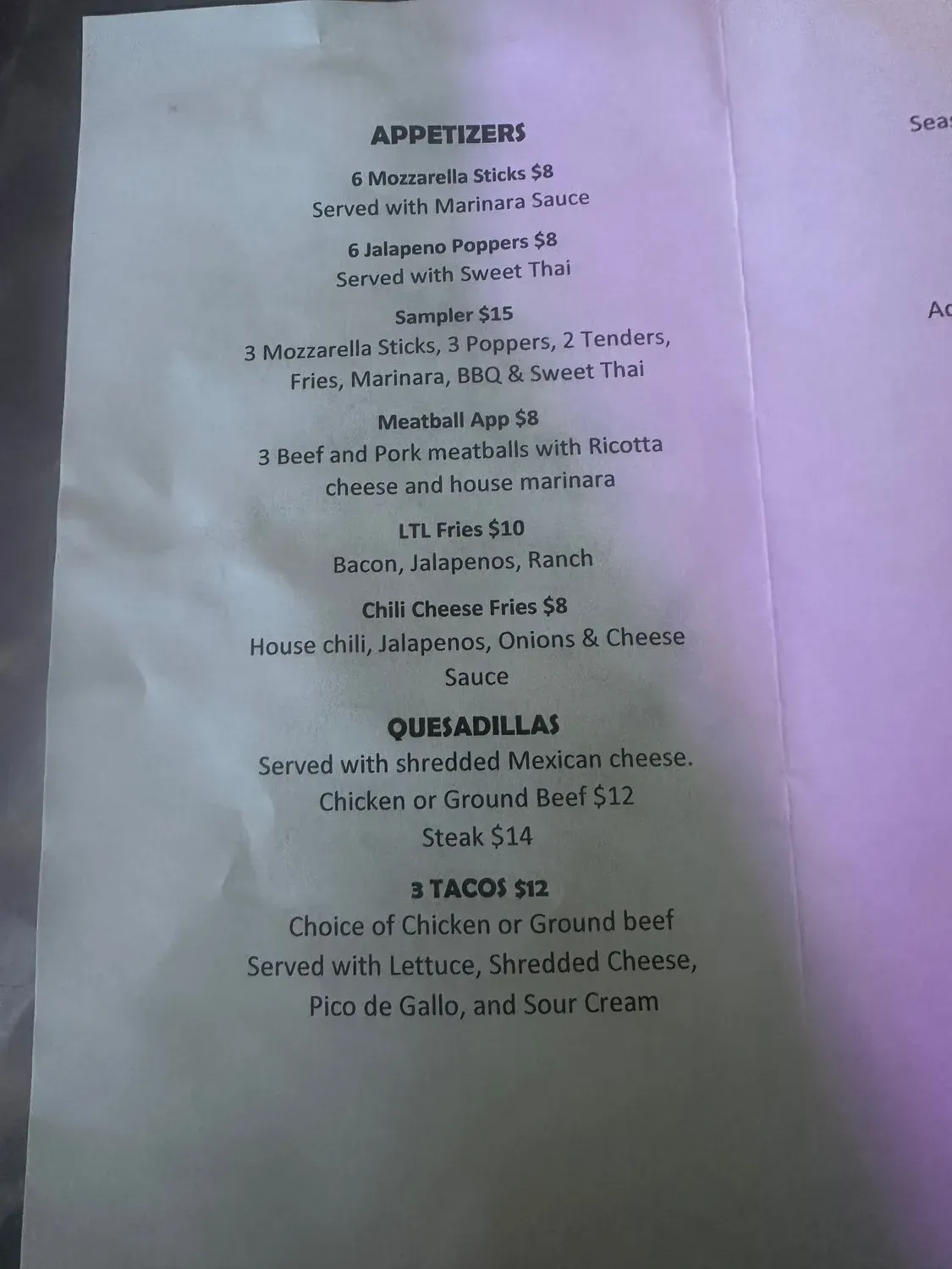 Menu 6