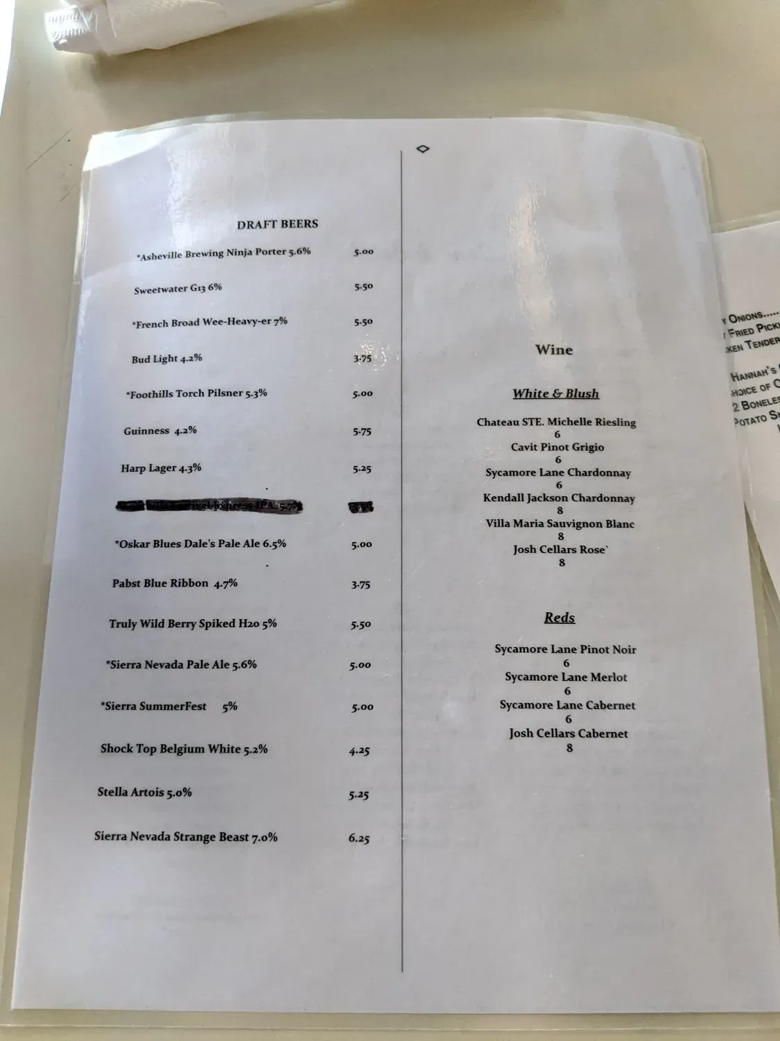 Menu 2