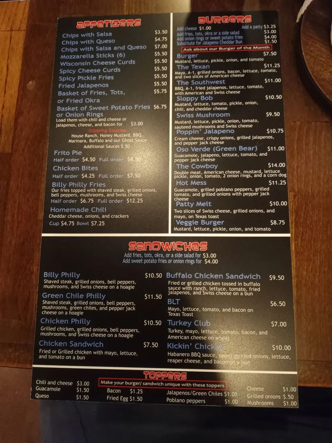 Menu 2