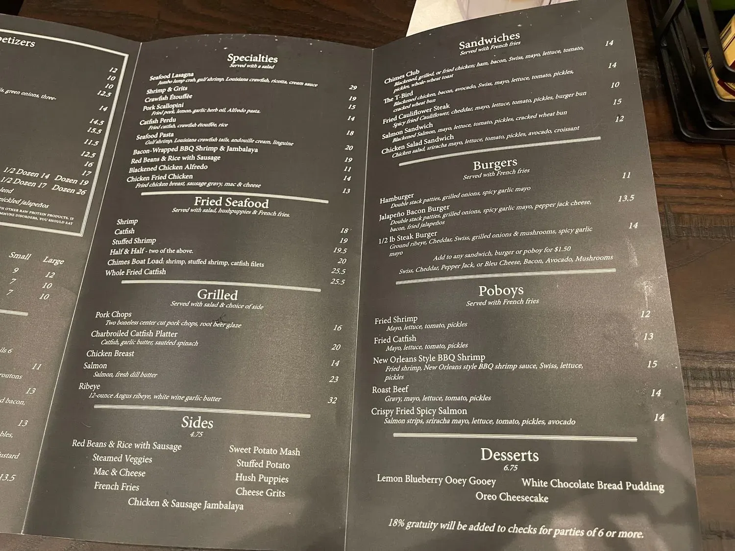 Menu 5