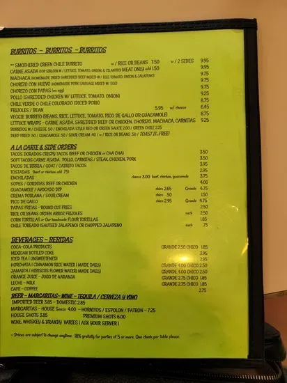 Menu 2