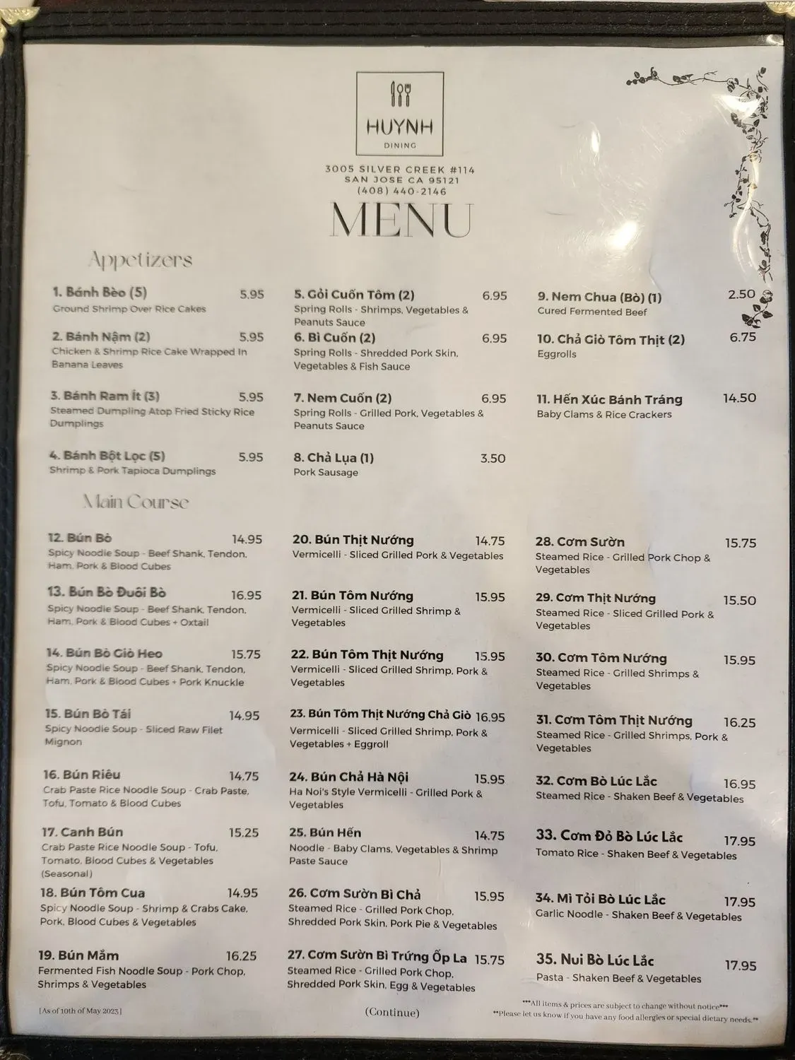 Menu 3