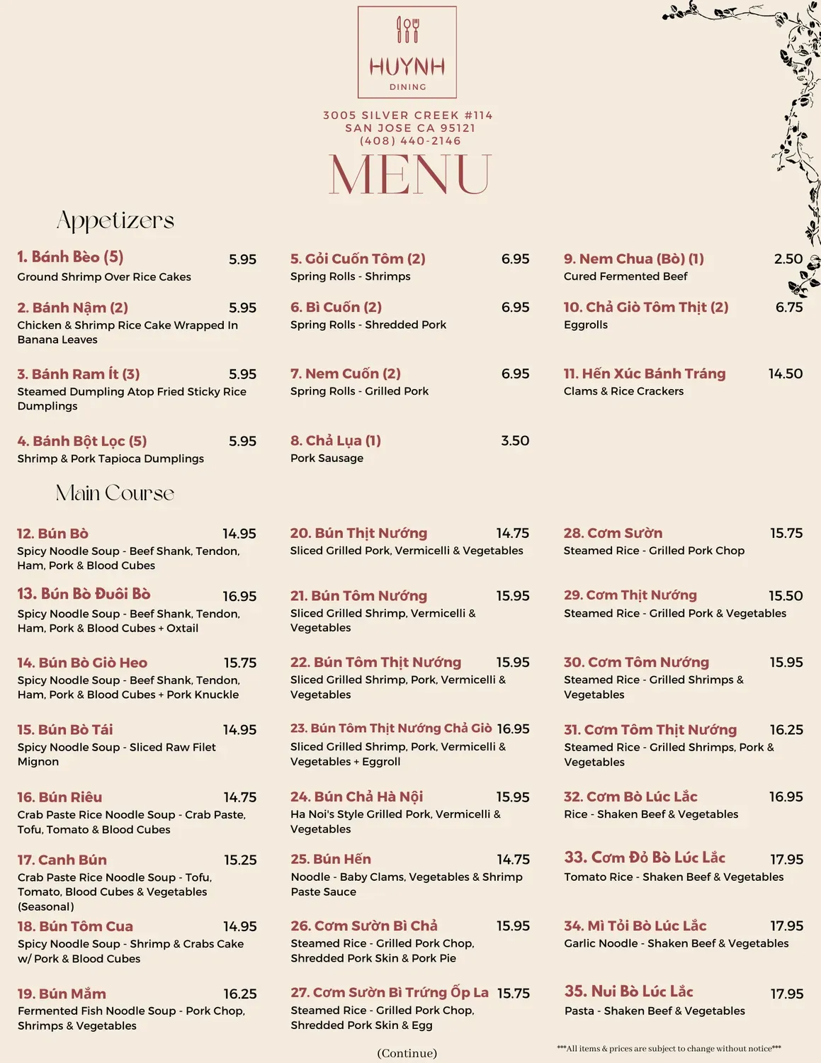 Menu 2