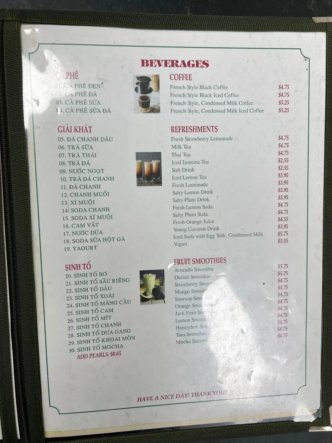 Menu 4