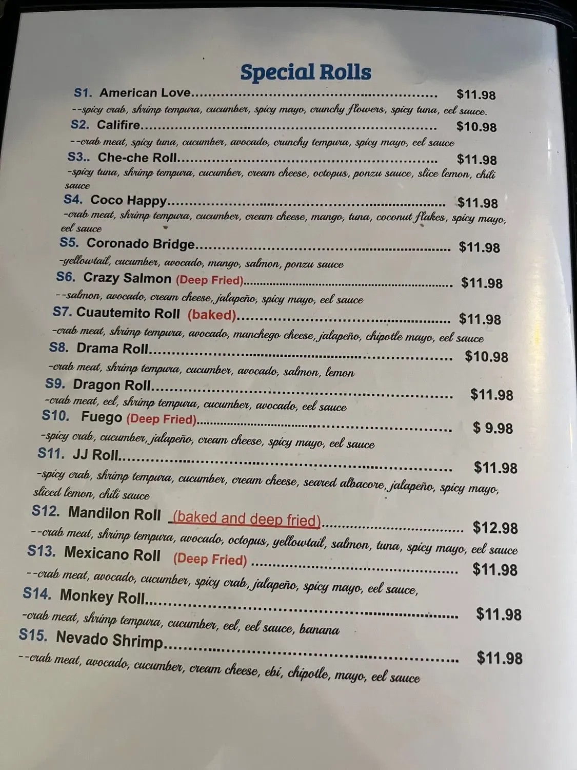 Menu 3