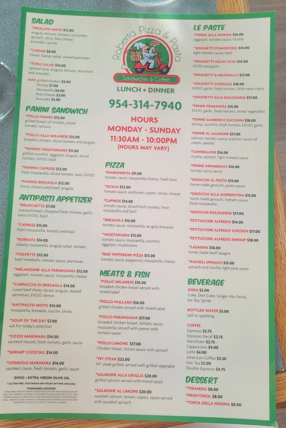 Menu 1