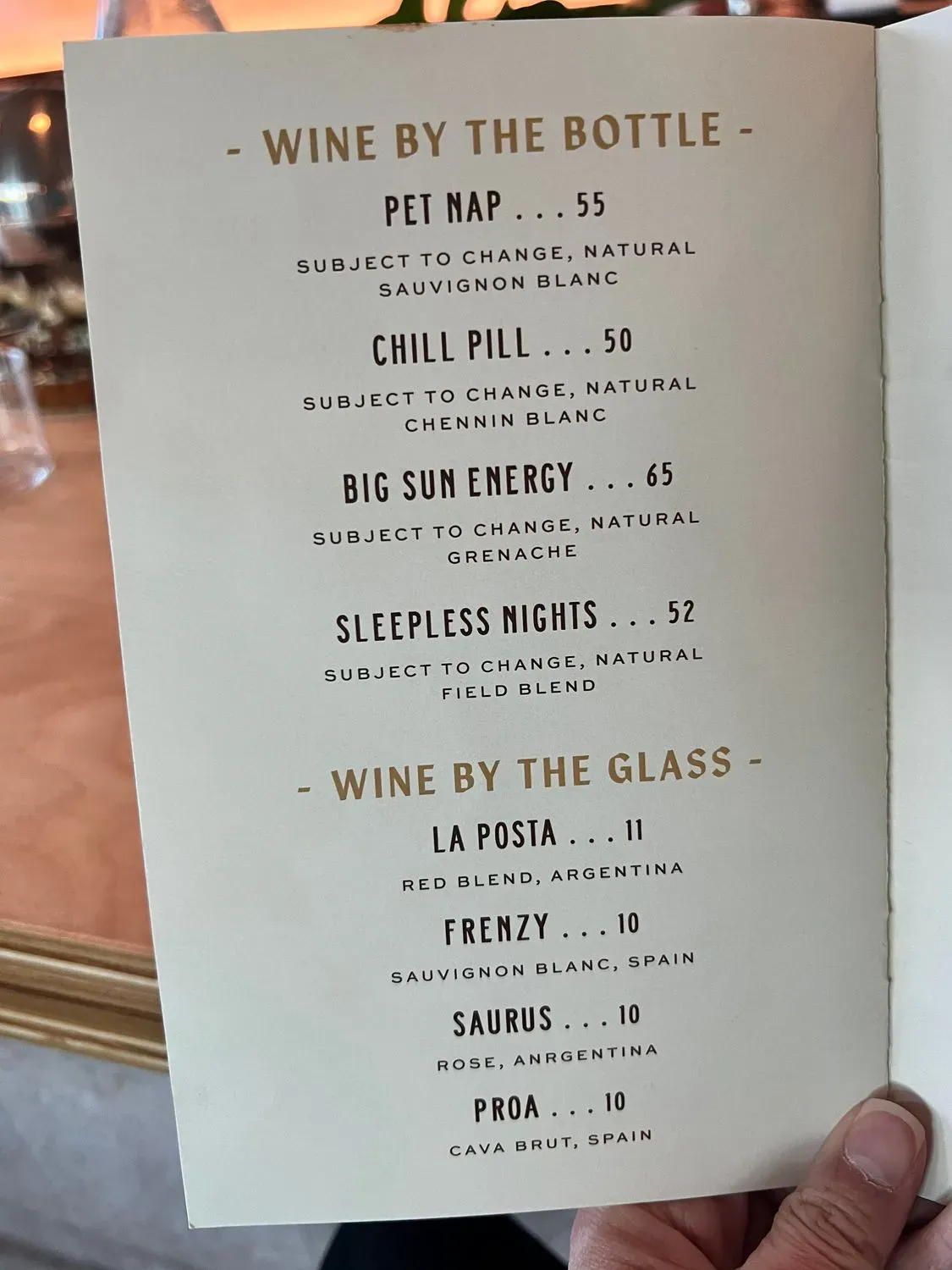 Menu 5