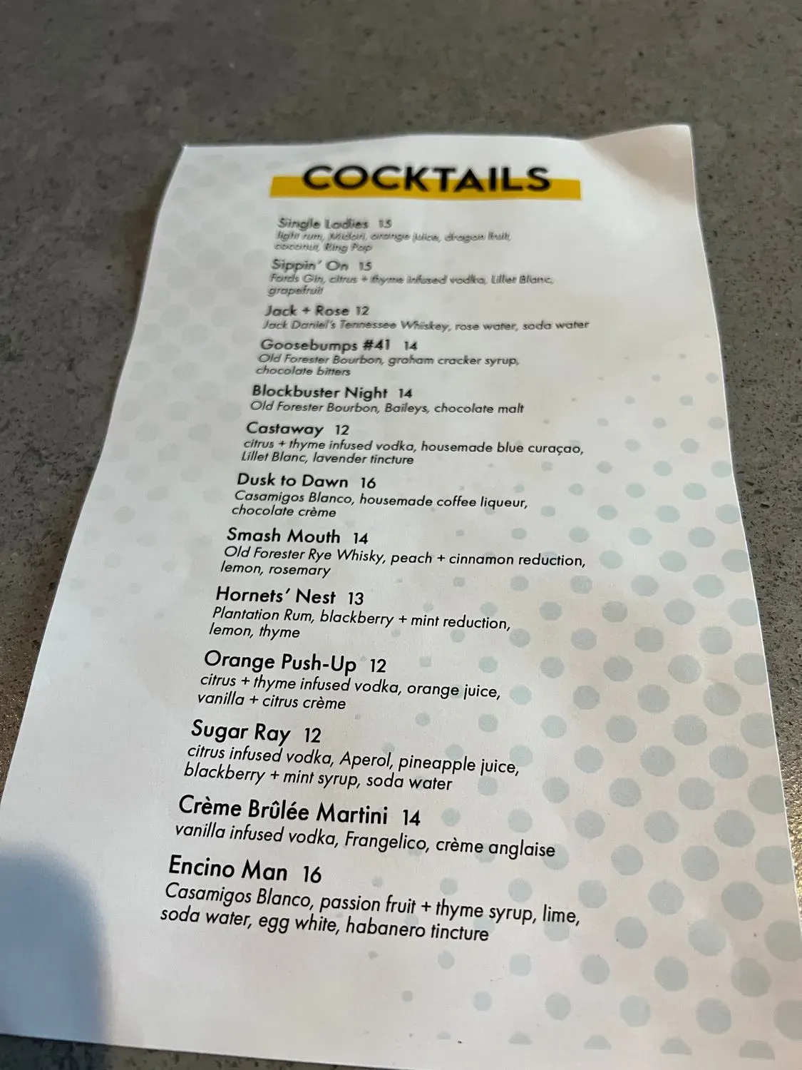 Menu 6