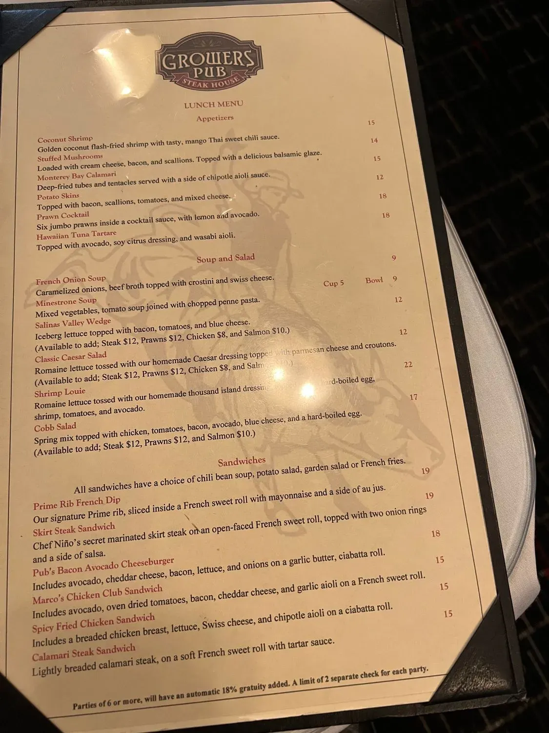 Menu 2