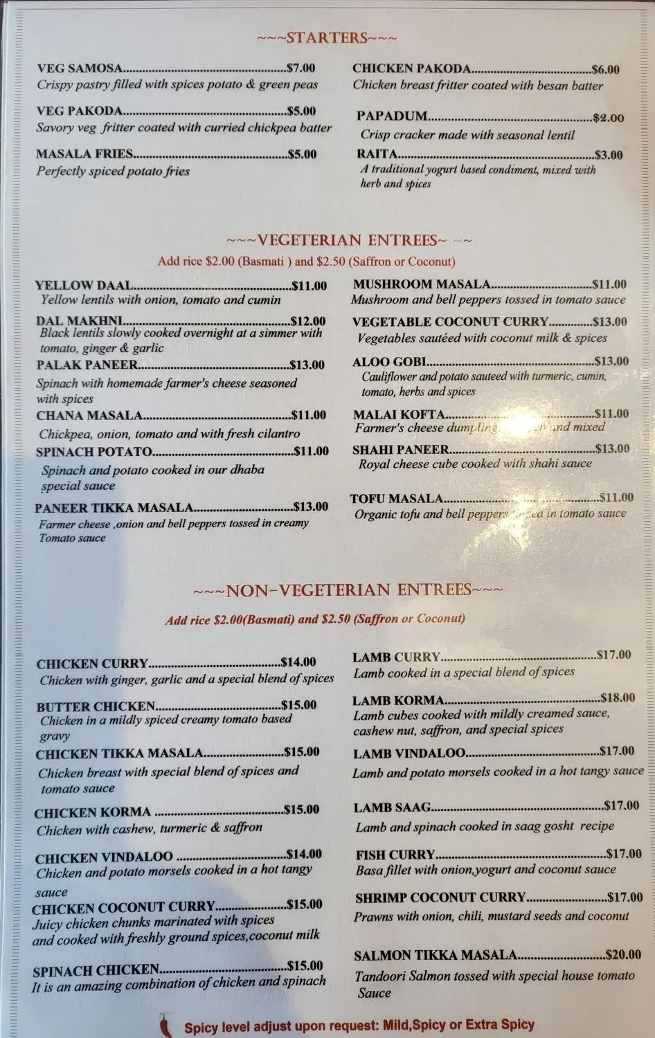 Menu 1