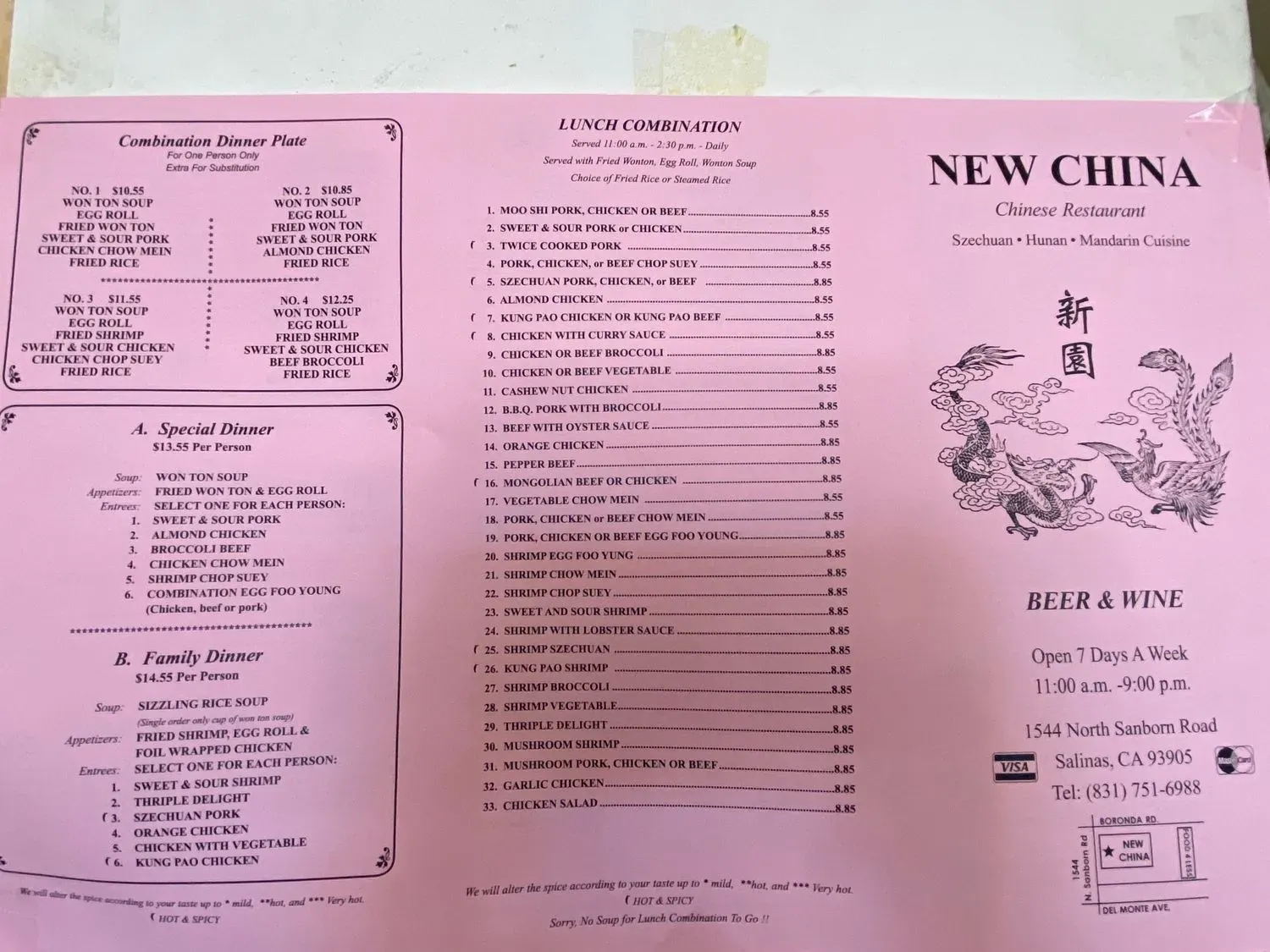 Menu 1