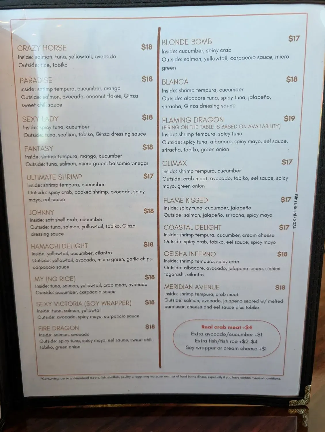 Menu 5