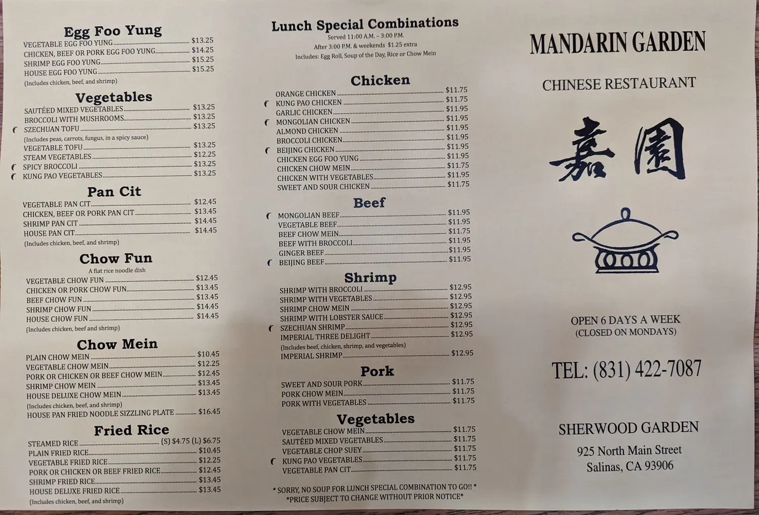 Menu 1