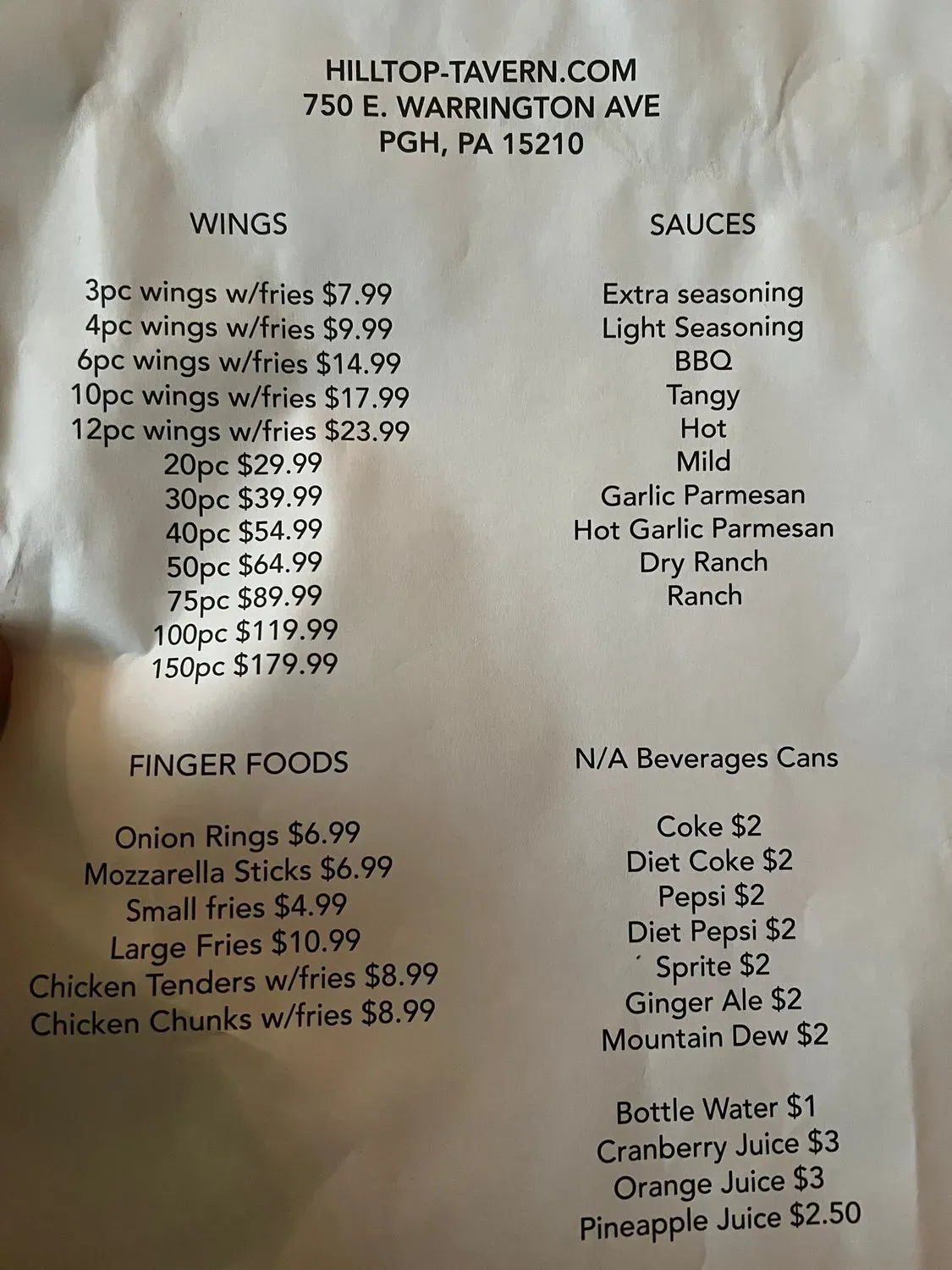 Menu 1