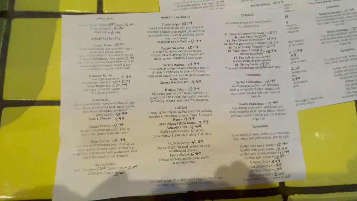 Menu 3