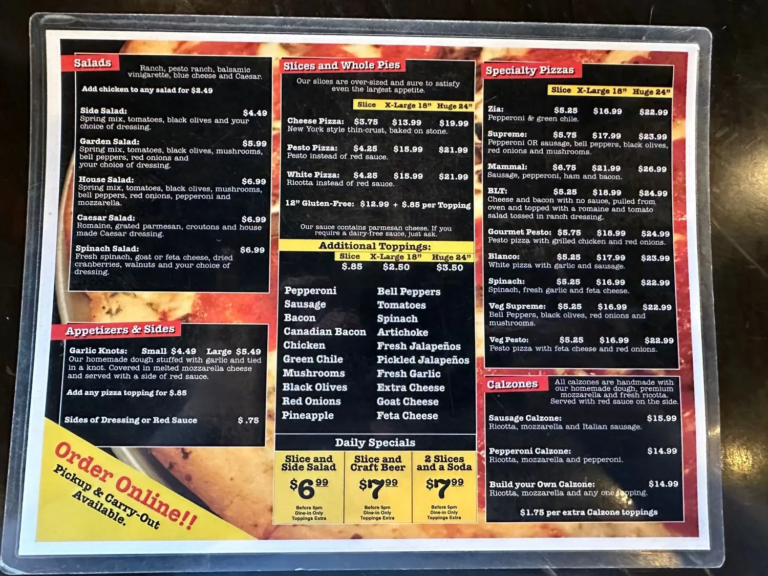 Menu 2