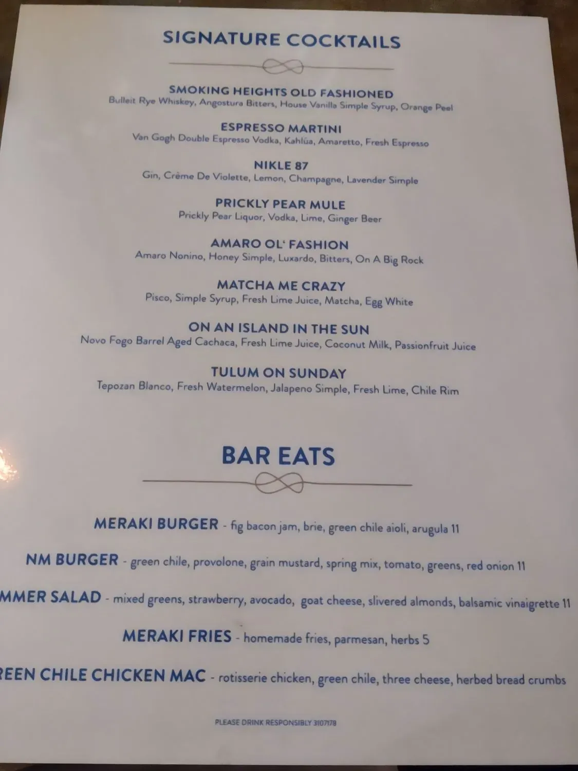 Menu 5