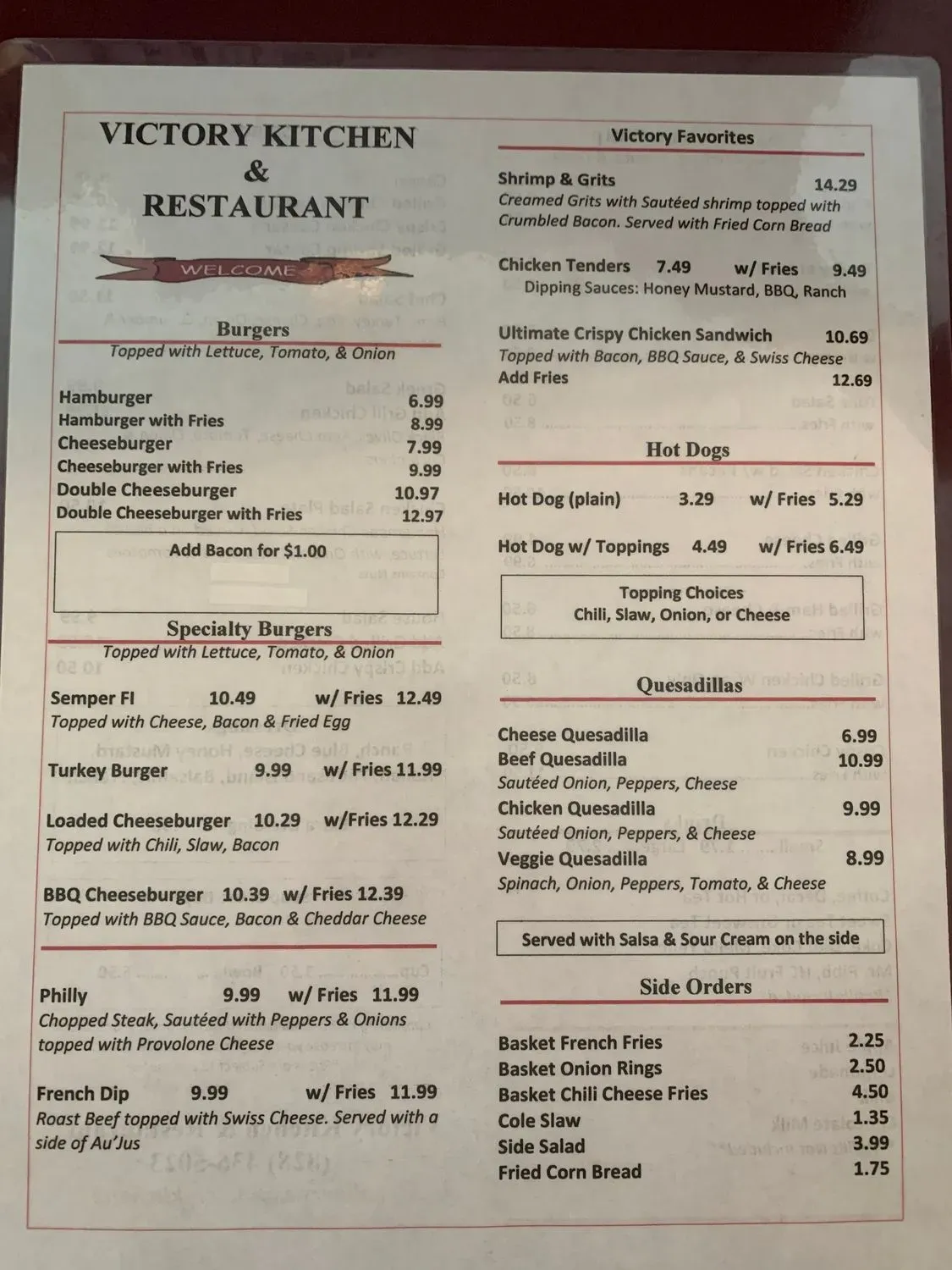 Menu 5