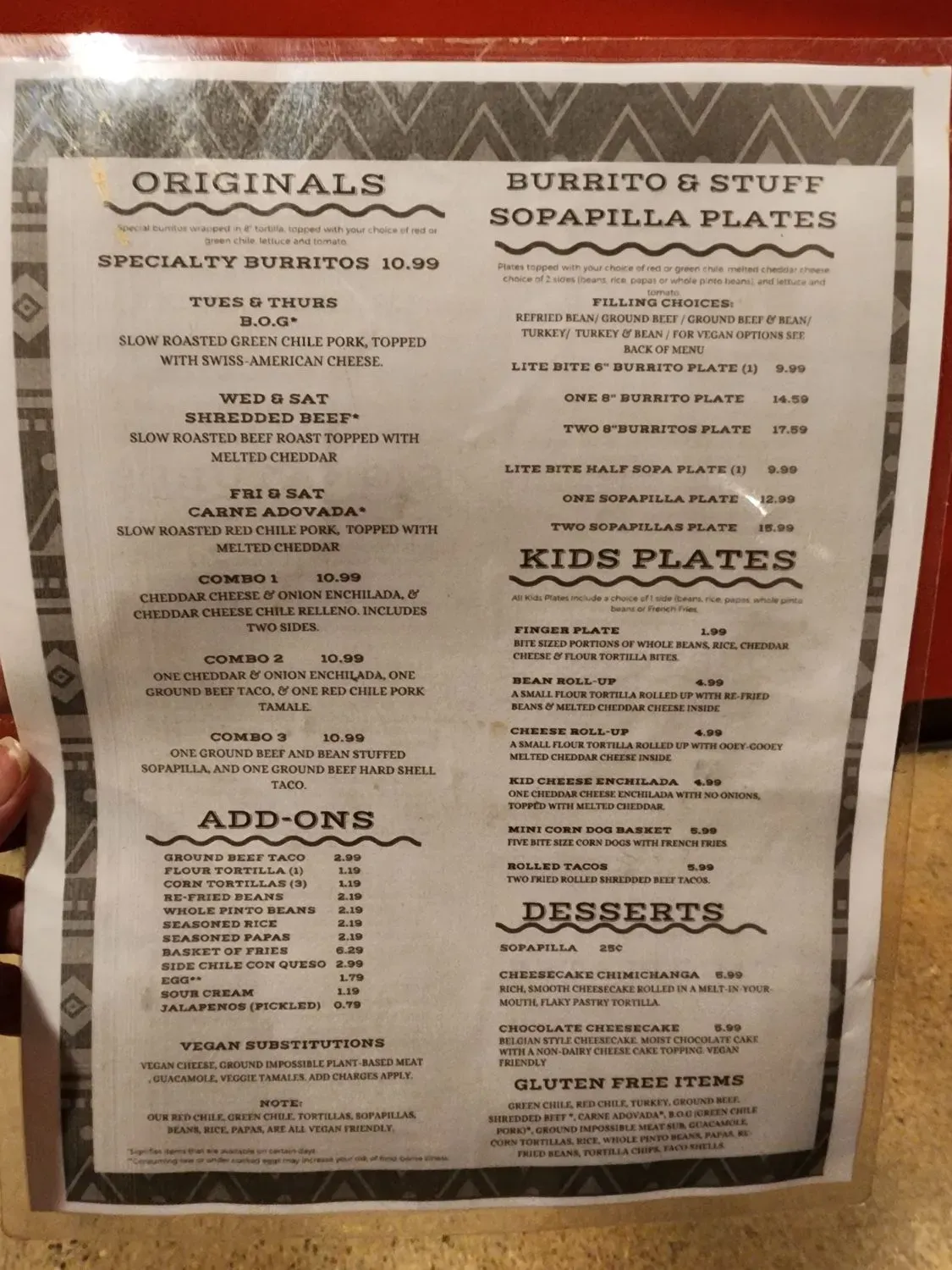 Menu 5