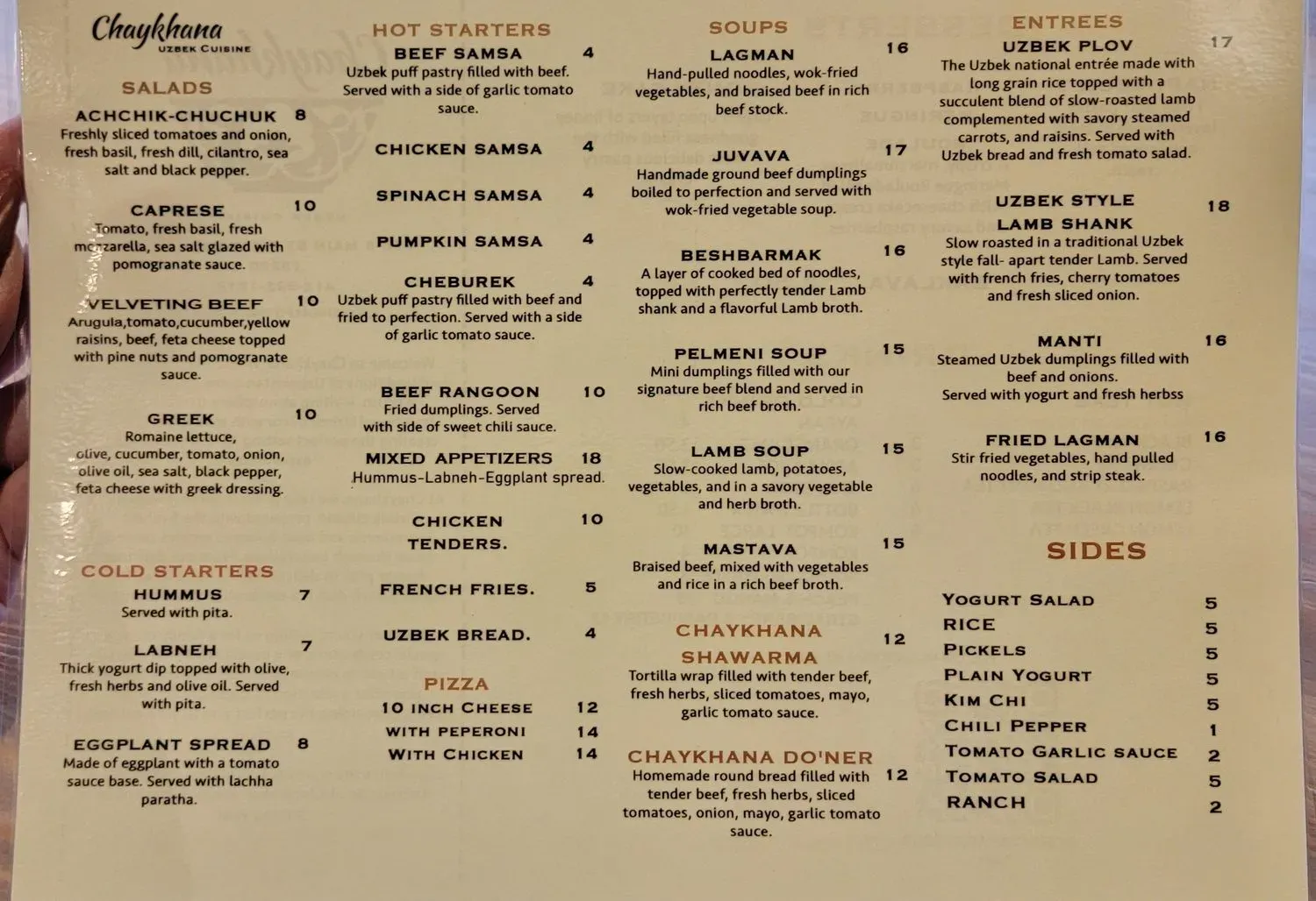 Menu 3