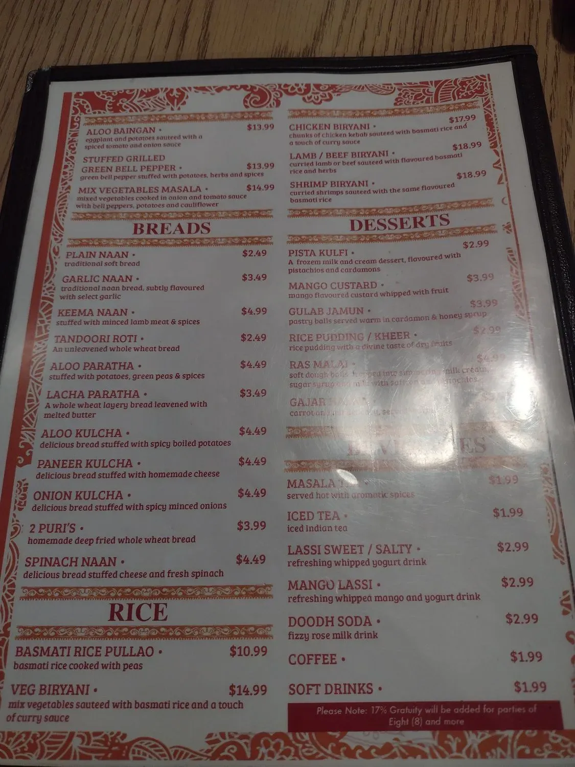 Menu 4