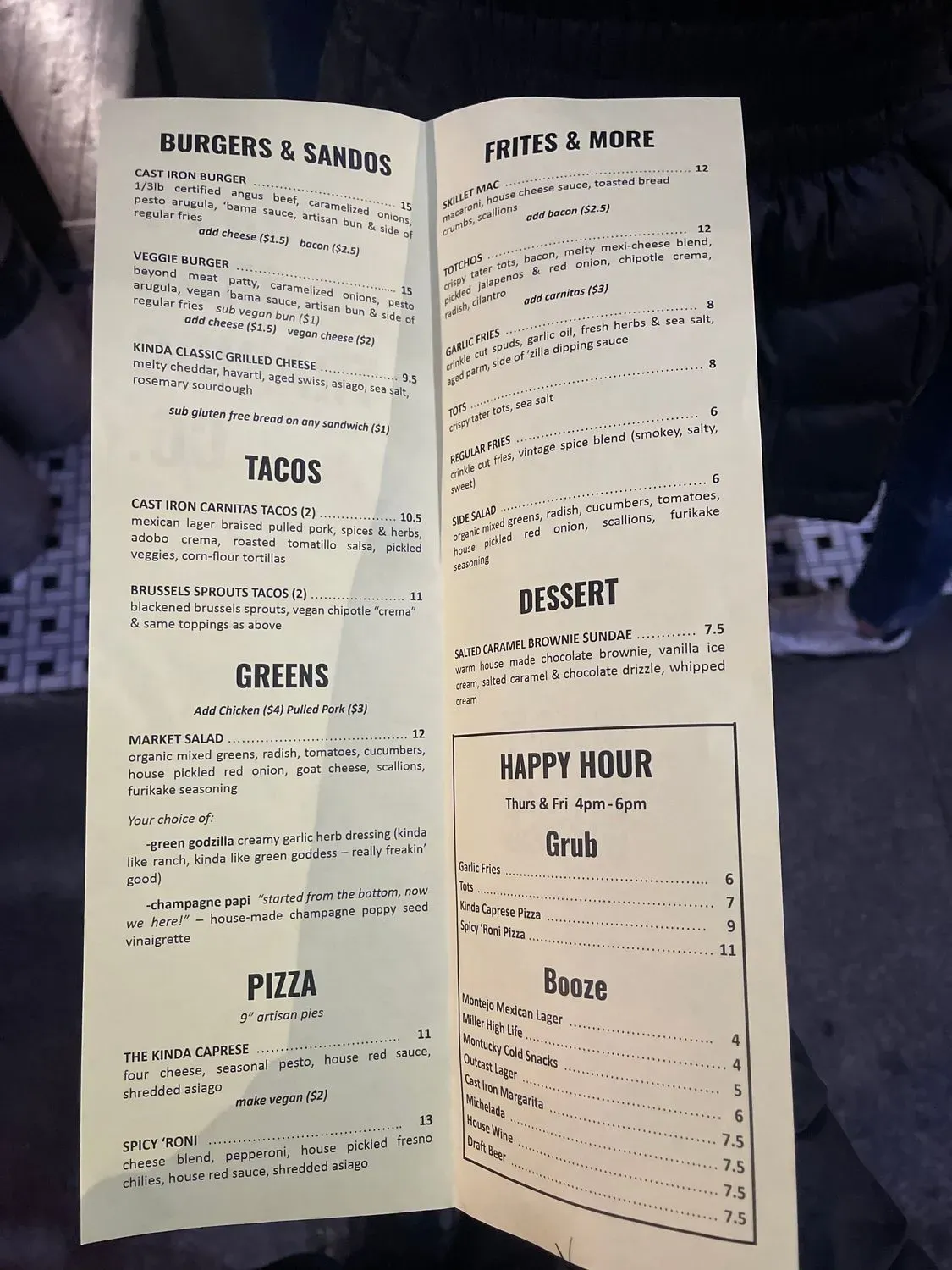 Menu 1