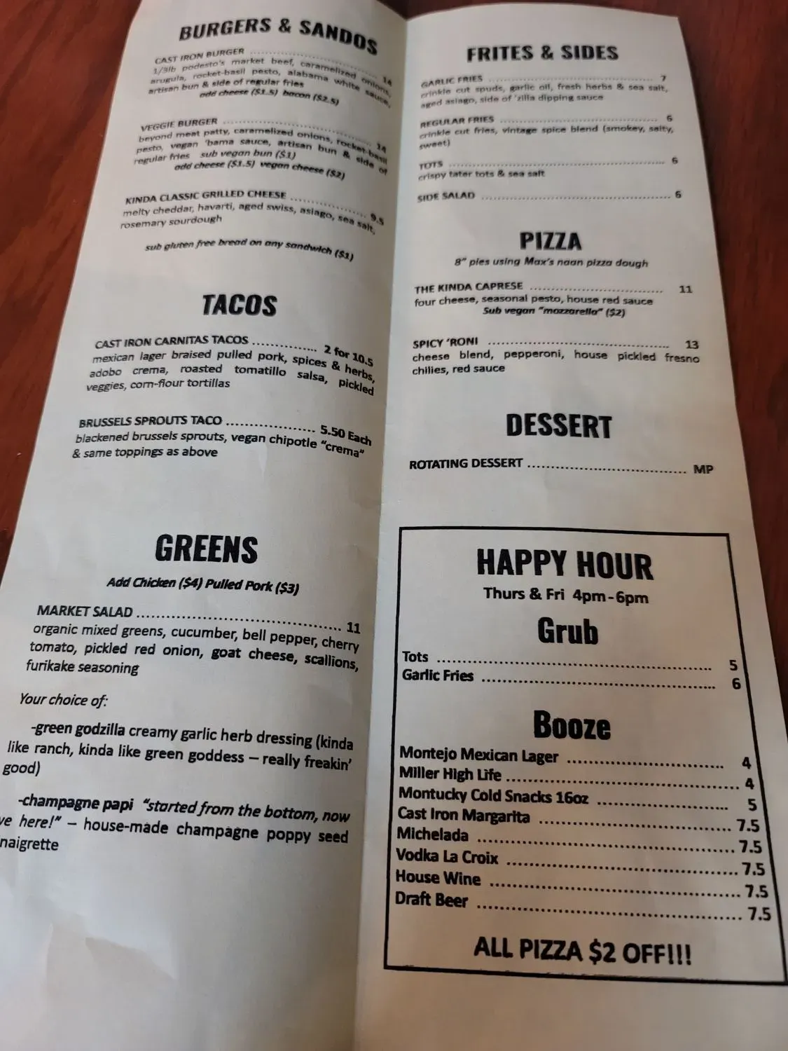 Menu 6