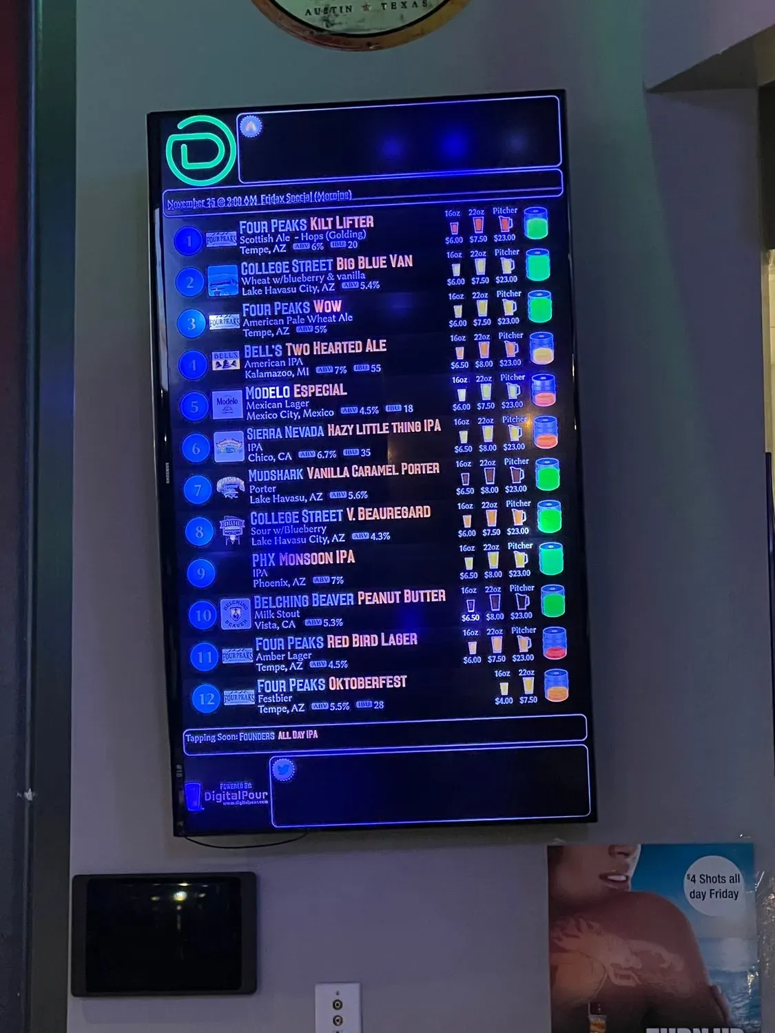 The Draft Sports Grill Menu - Updated November 2025