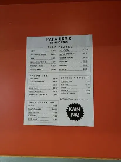 Menu 2