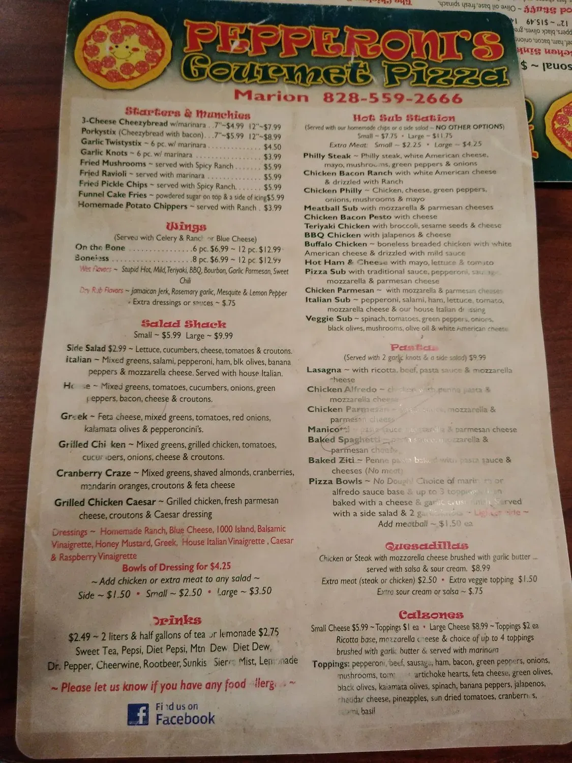 Menu 2