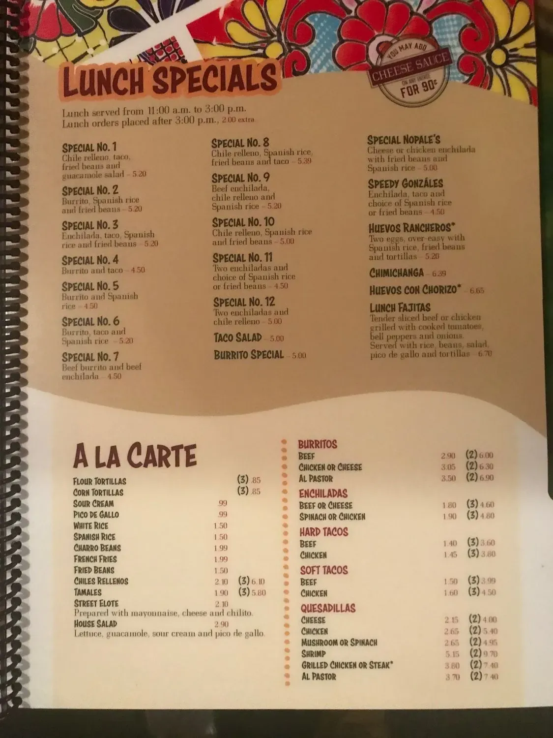 Menu 2