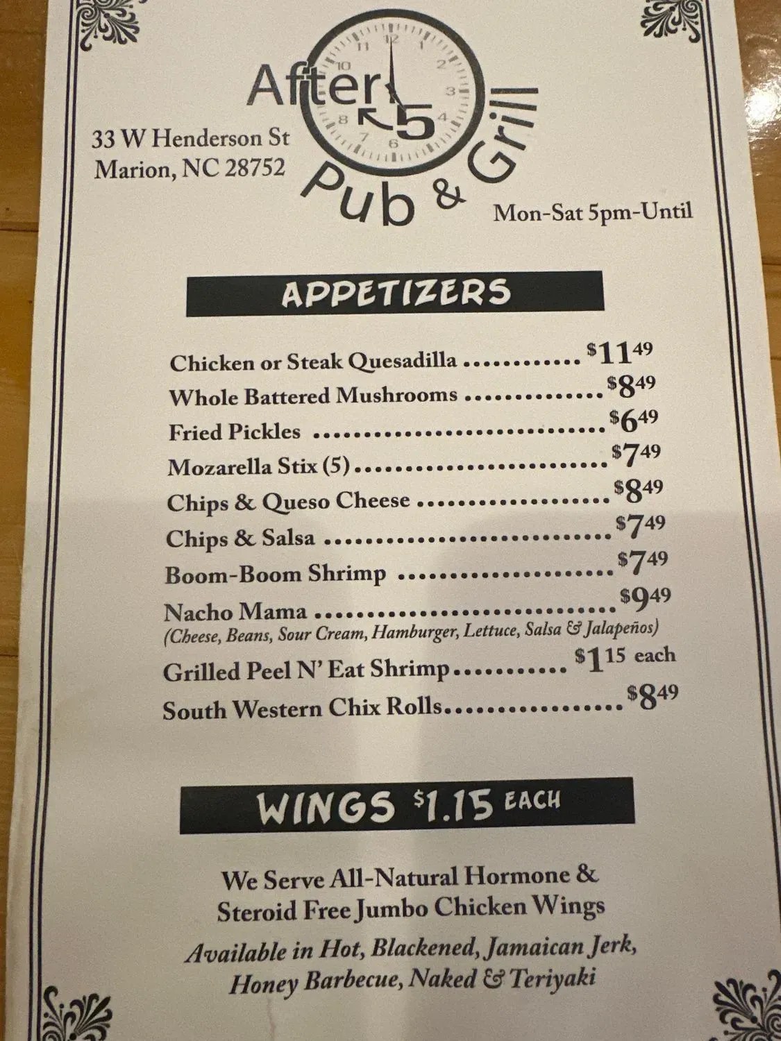 Menu 2