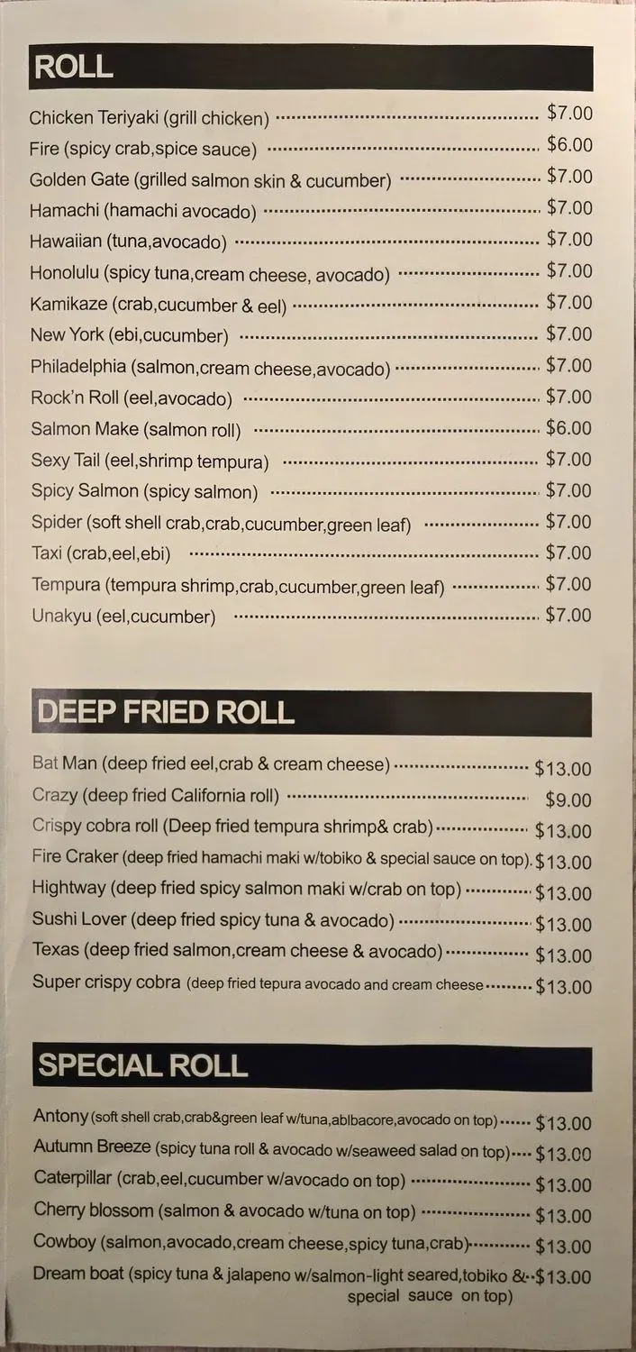 Menu 5