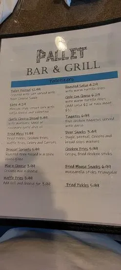 Pallet Bar & Grill Menu | Texas City, TX | Checkle