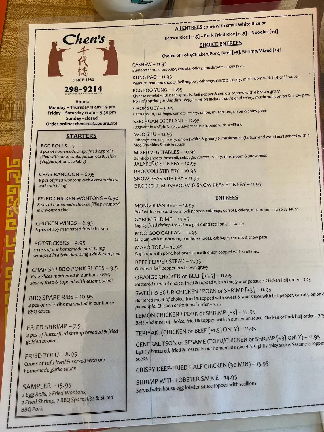 Menu 4