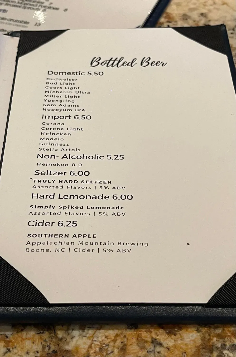 Menu 1