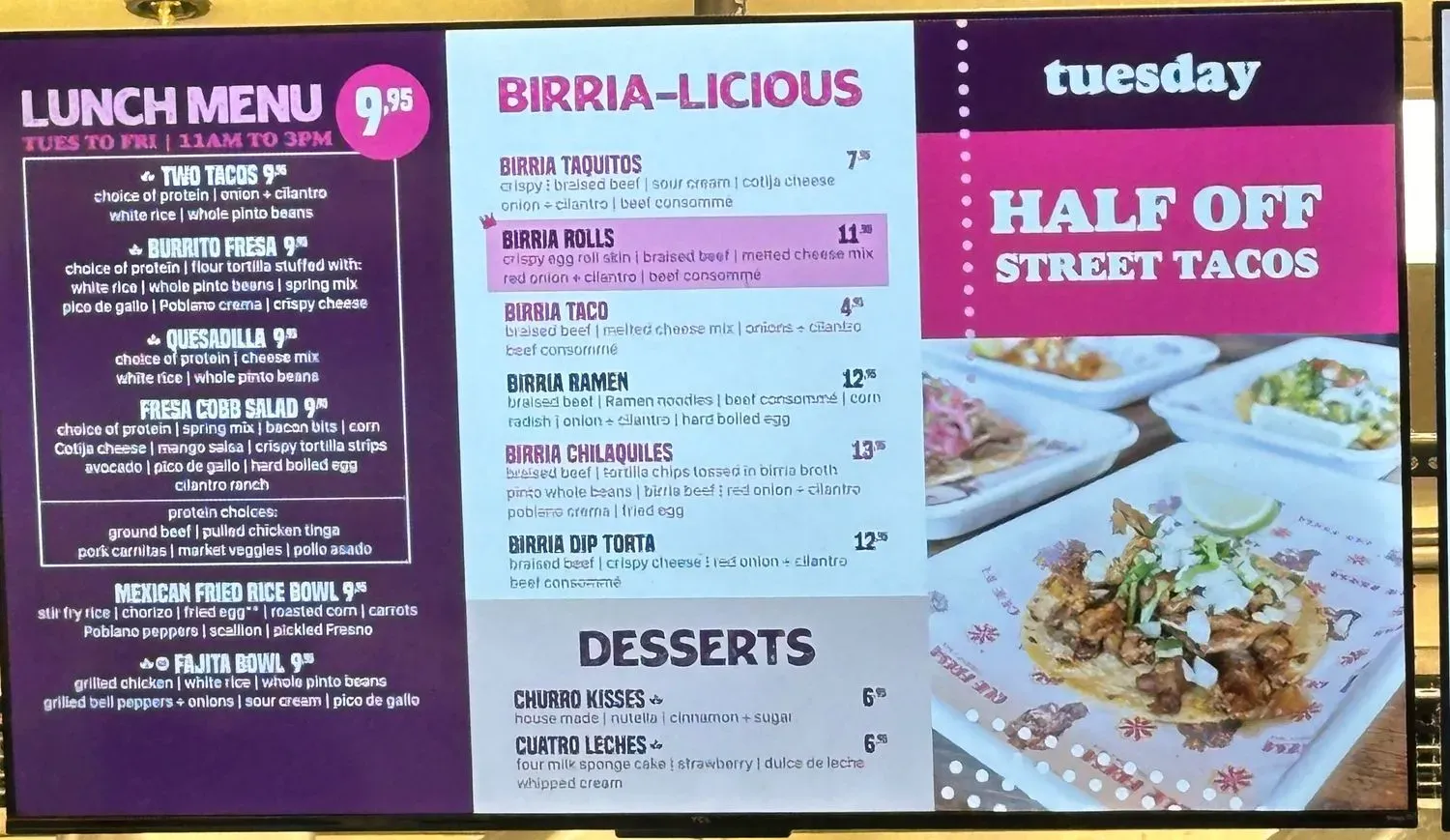 Menu 1