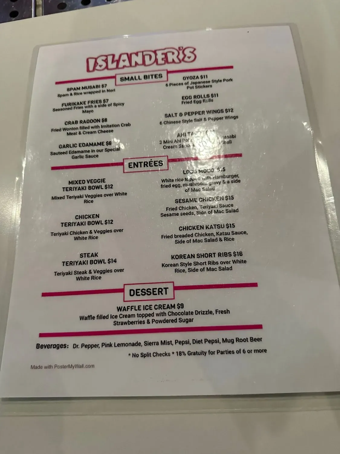 Menu 3