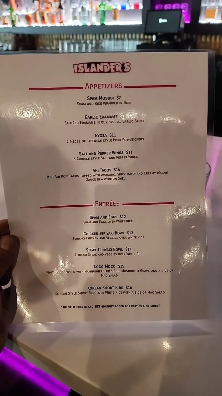 Menu 1