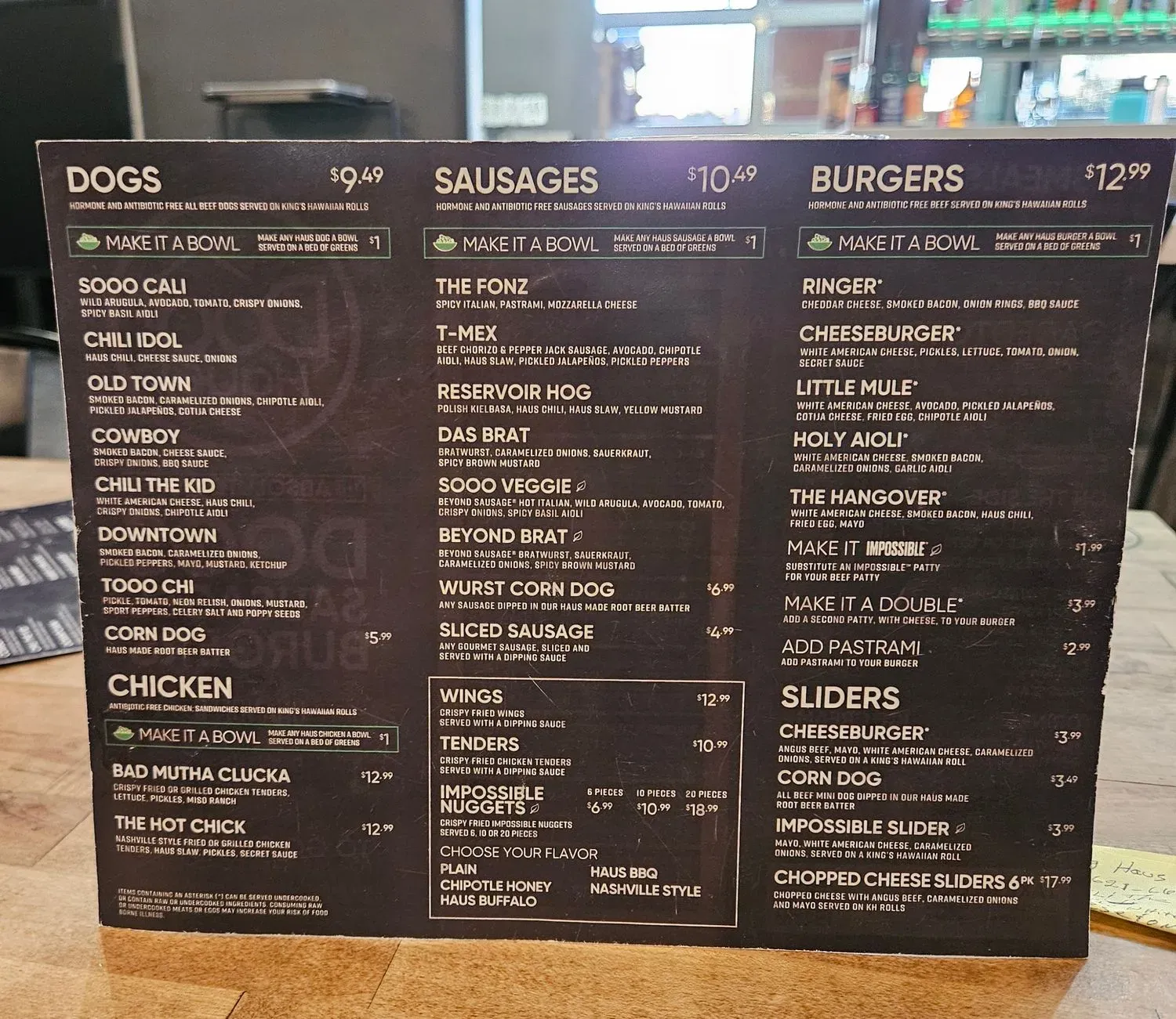 Menu 1