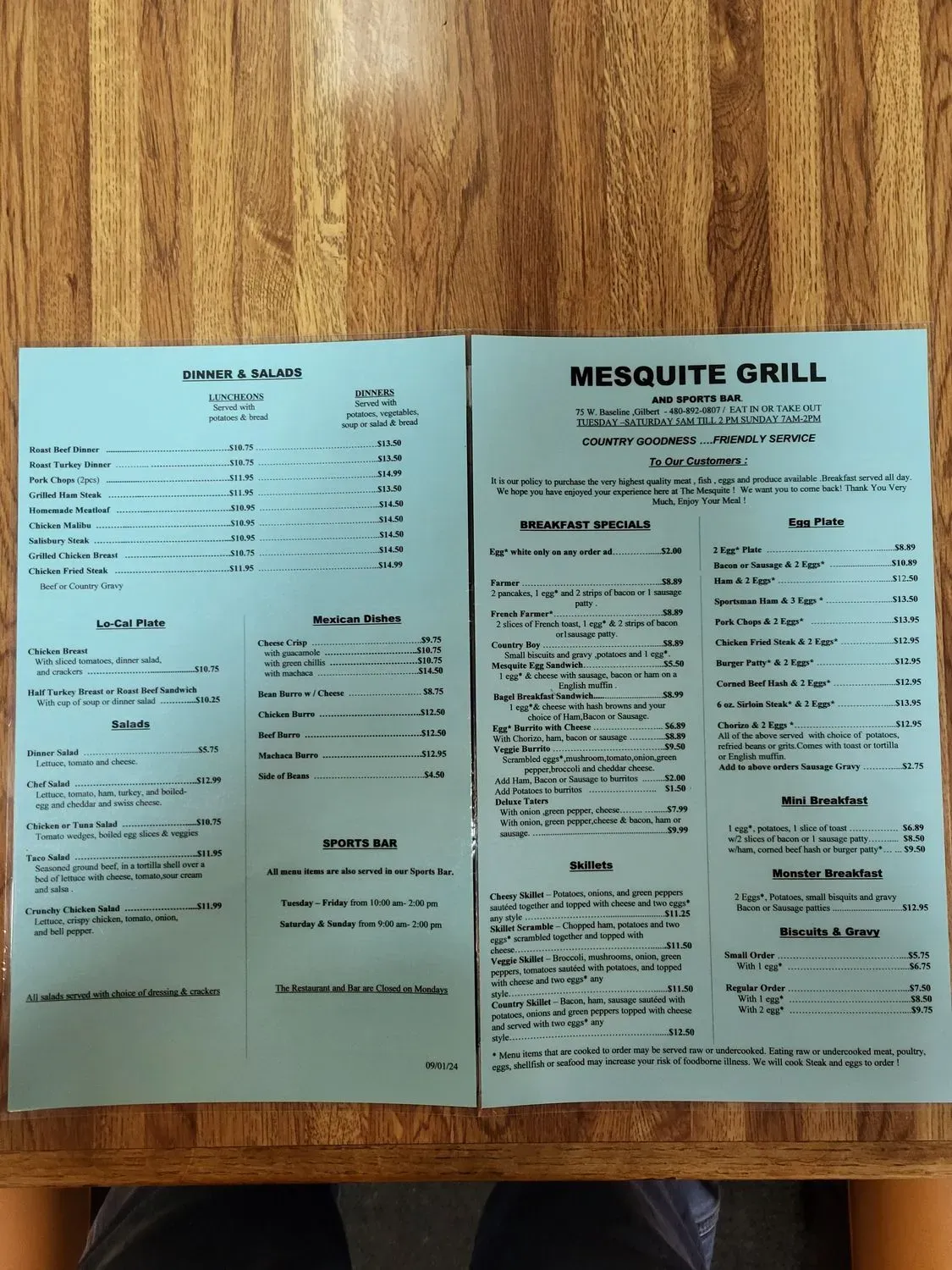 Menu 1