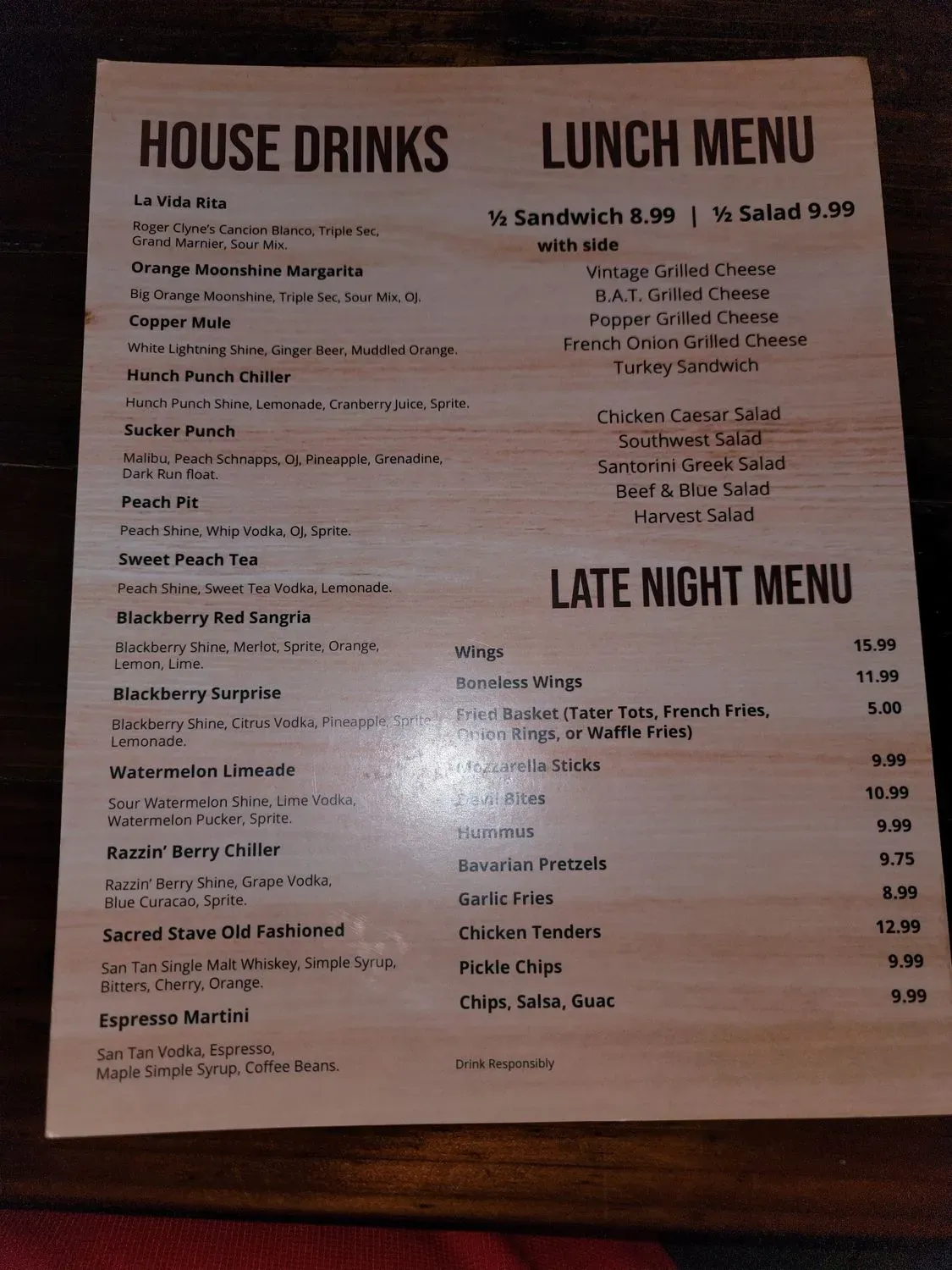 Menu 5