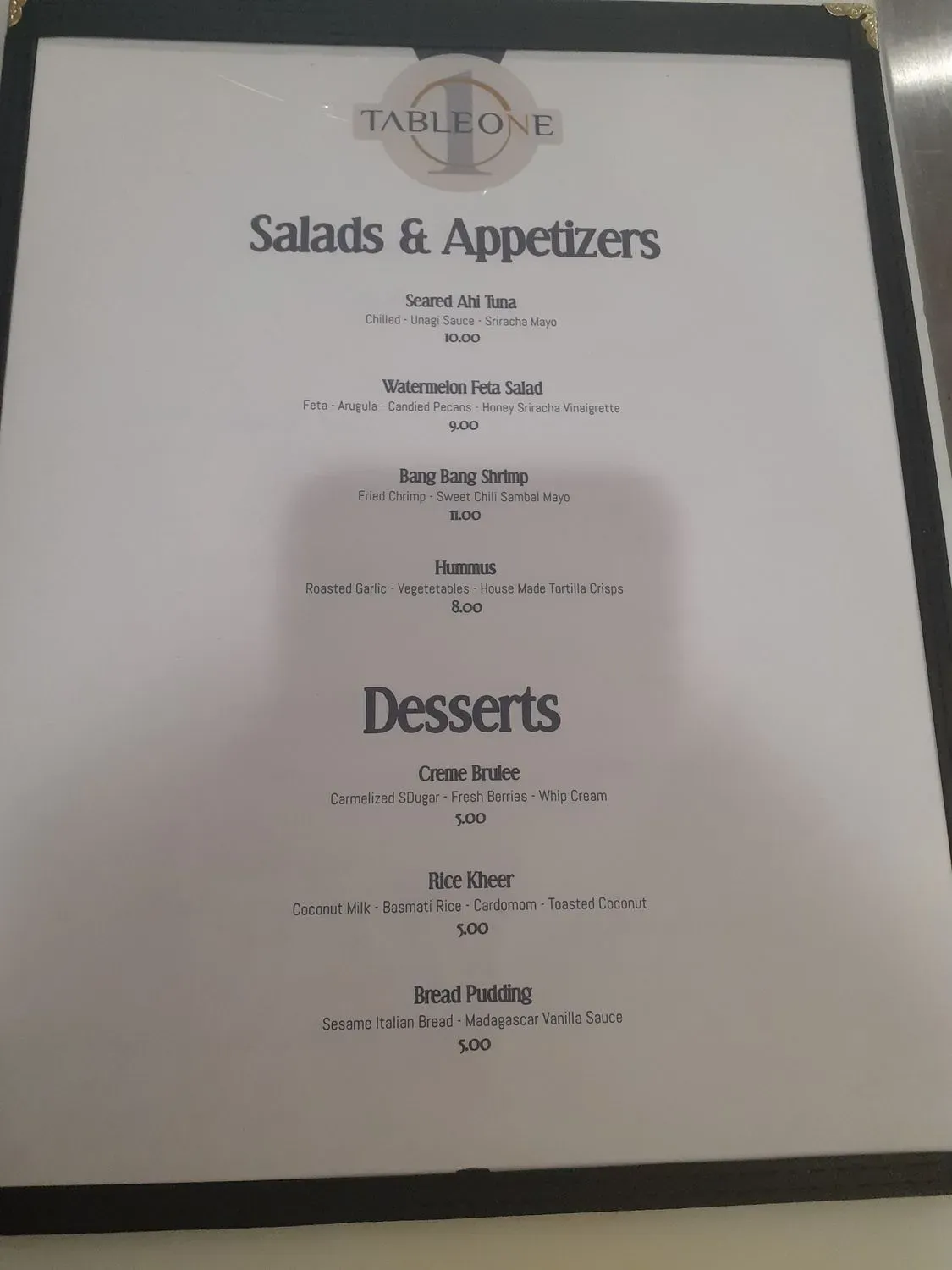 Menu 6