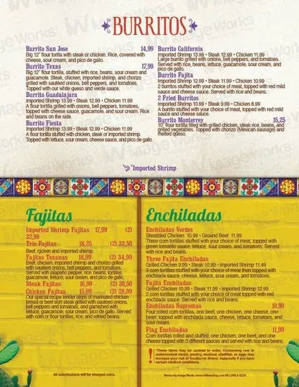 La Fiesta Mexican Grill In Kaplan Menu | Kaplan, LA | Checkle