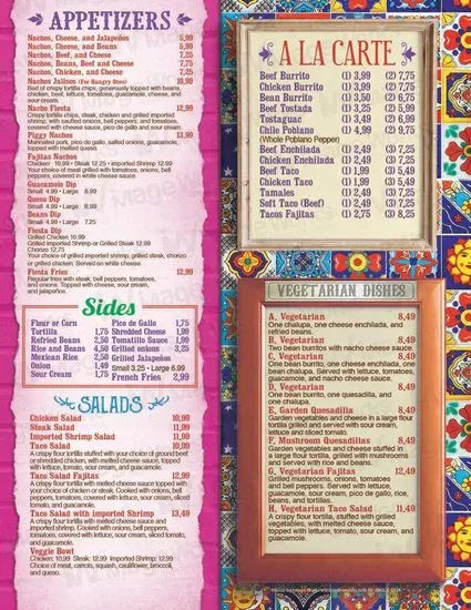 La Fiesta Mexican Grill In Kaplan Menu | Kaplan, LA | Checkle