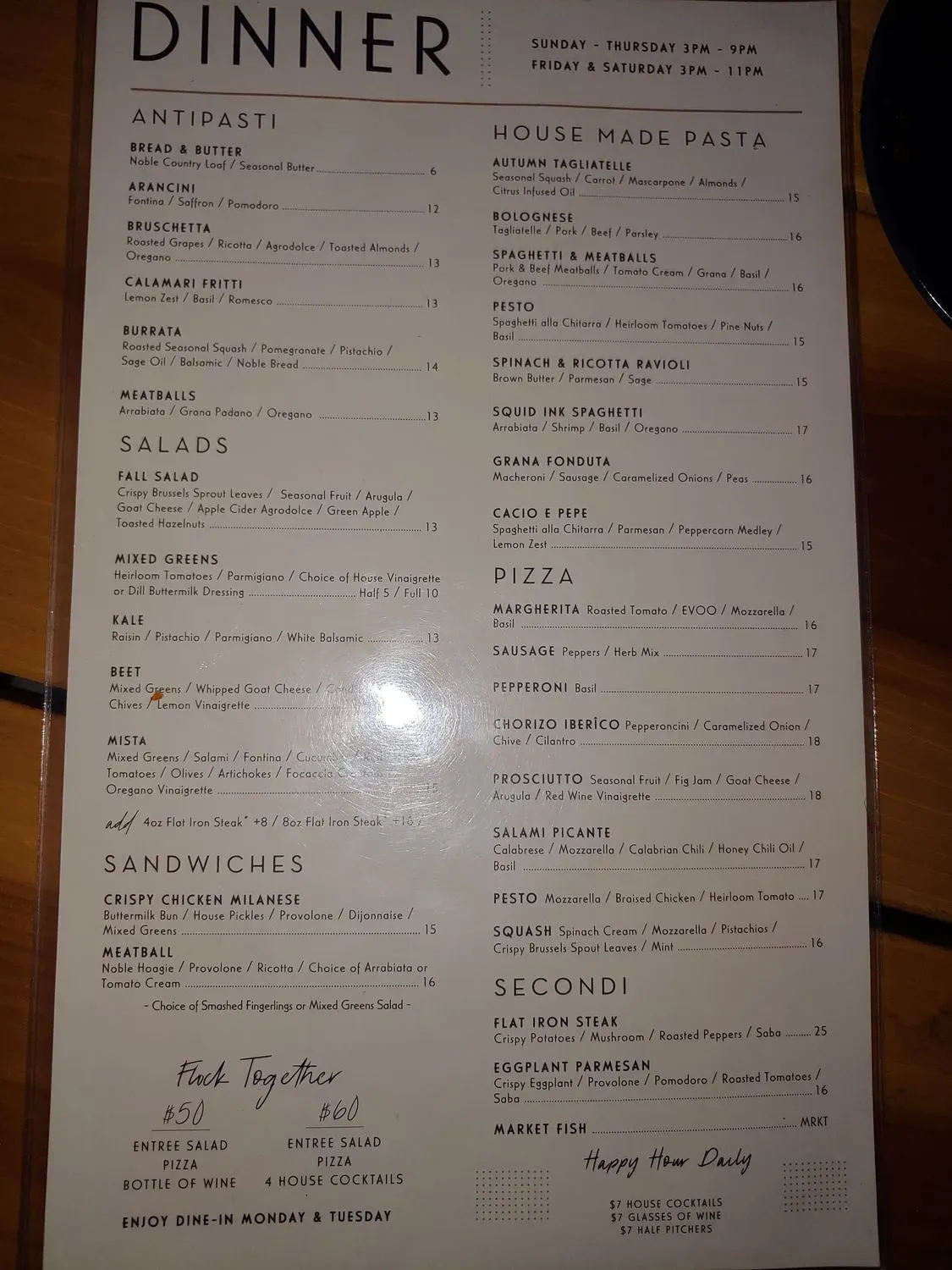 Menu 5