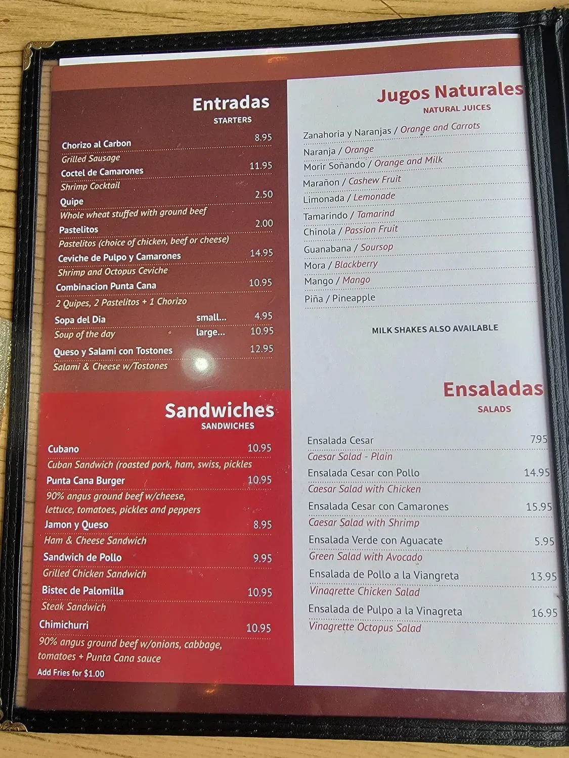 Menu 5